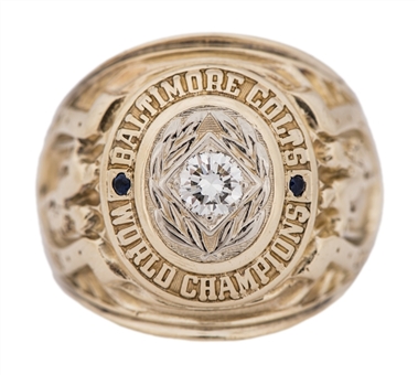 1958 Baltimore Colts Historic NFL Championship Players Ring- Albert Rechichar- From The Greatest Game Ever Played (Rechichar Family LOA)